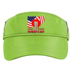 Never Forget Patriot Day 911 Adult Drive Performance Visor