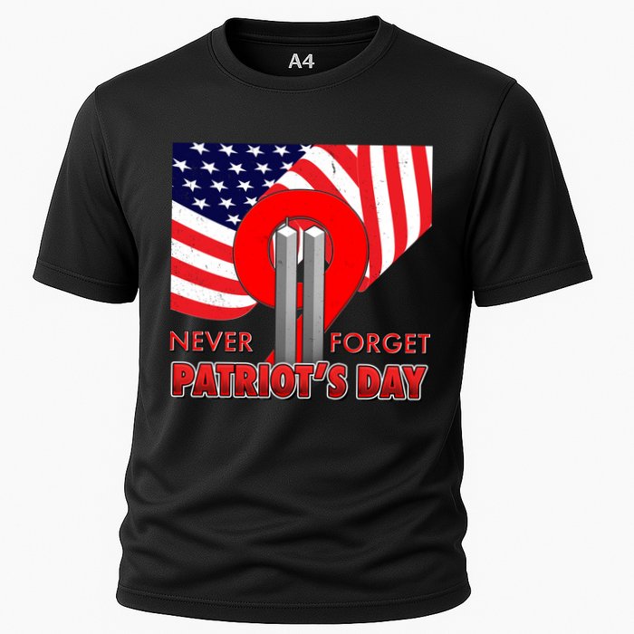 Never Forget Patriot Day 911 Cooling Performance Crew T-Shirt