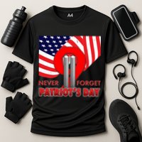 Never Forget Patriot Day 911 Cooling Performance Crew T-Shirt