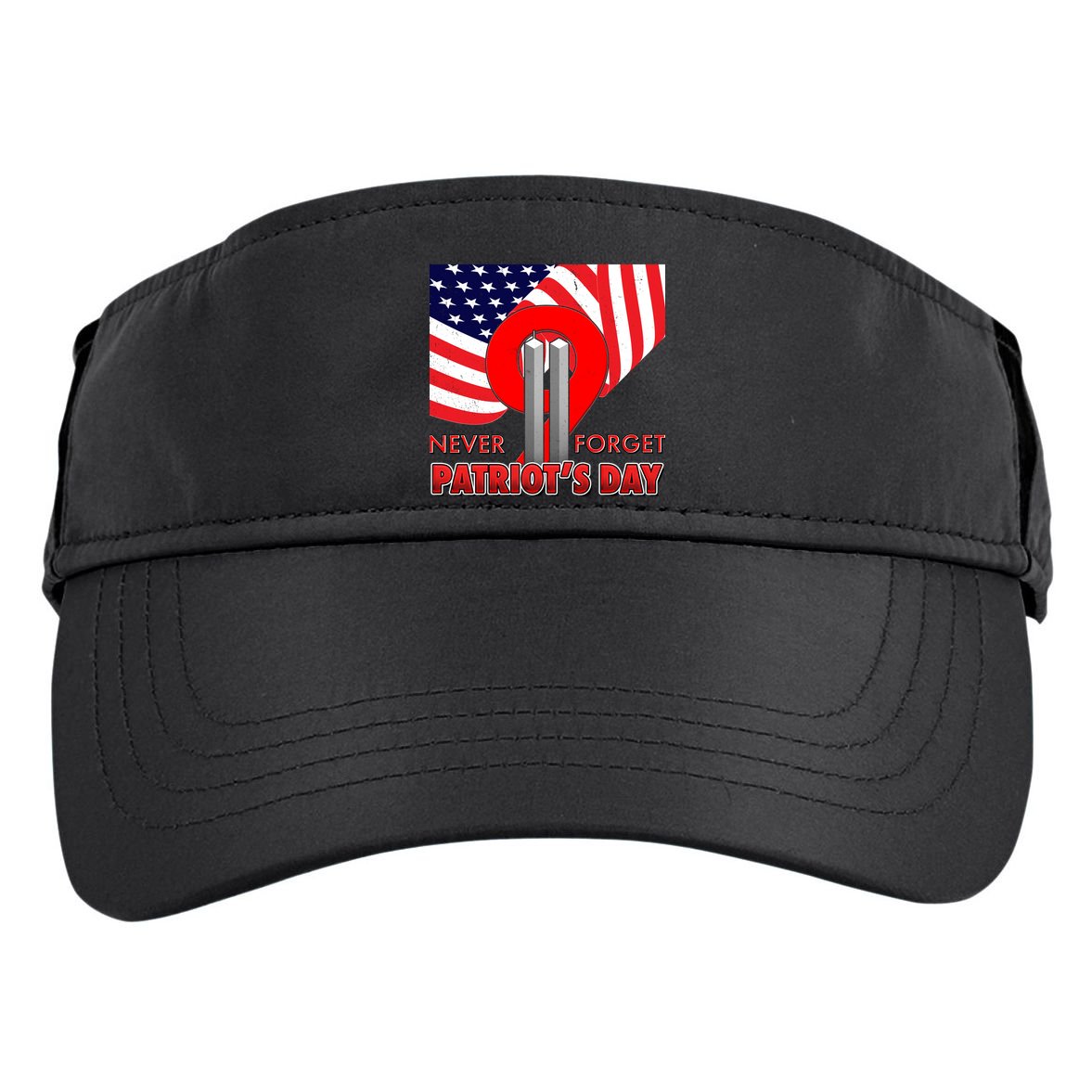 Never Forget Patriot Day 911 Adult Drive Performance Visor