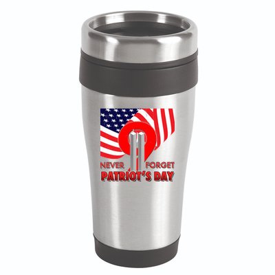 Never Forget Patriot Day 911 16oz Travel Tumbler