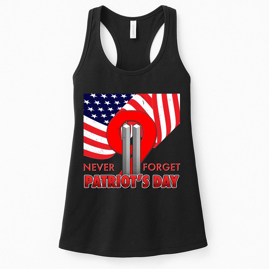 Never Forget Patriot Day 911 Womens Tank Top