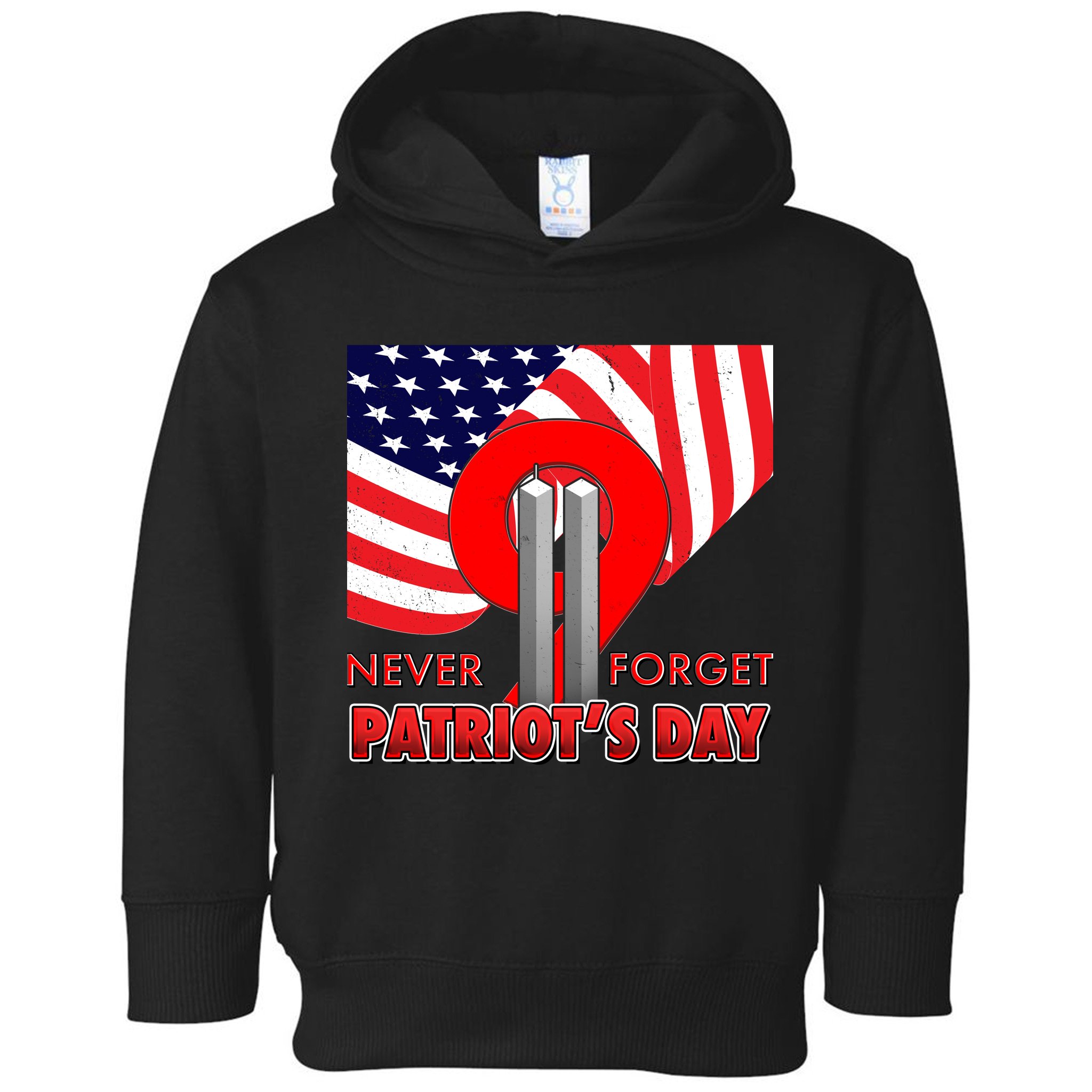 Never Forget Patriot Day 911 Toddler Hoodie