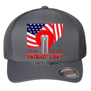 Never Forget Patriot Day 911 Flexfit Unipanel Trucker Cap