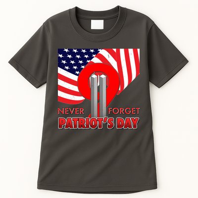 Never Forget Patriot Day 911 Tall T-Shirt