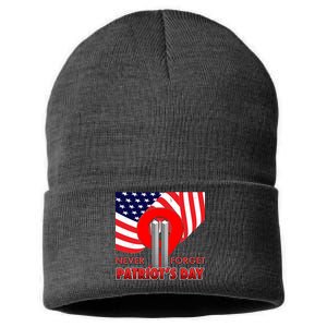 Never Forget Patriot Day 911 Sustainable Knit Beanie