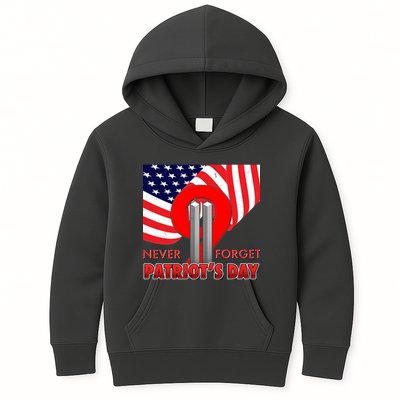 Never Forget Patriot Day 911 Kids Hoodie