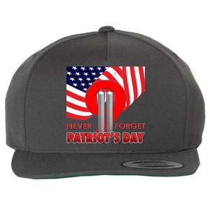 Never Forget Patriot Day 911 Wool Snapback Cap