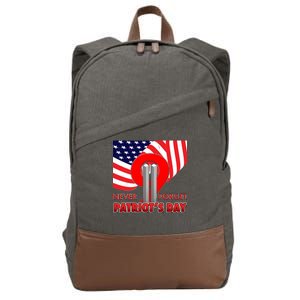 Never Forget Patriot Day 911 Cotton Canvas Backpack