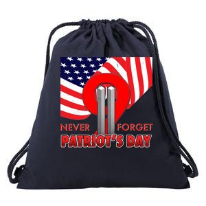 Never Forget Patriot Day 911 Drawstring Bag