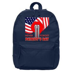 Never Forget Patriot Day 911 16 in Basic Backpack