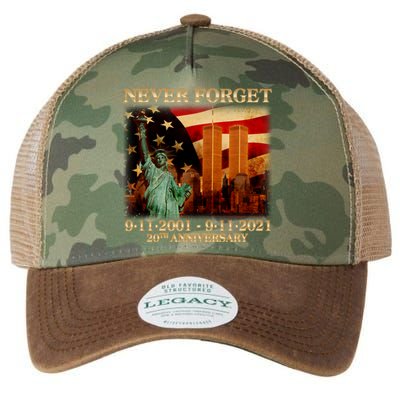 Never Forget September 11 9/11 20th Anniversary Legacy Tie Dye Trucker Hat