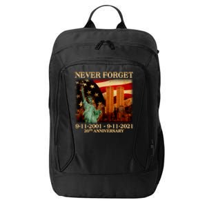 Never Forget September 11 9/11 20th Anniversary City Backpack