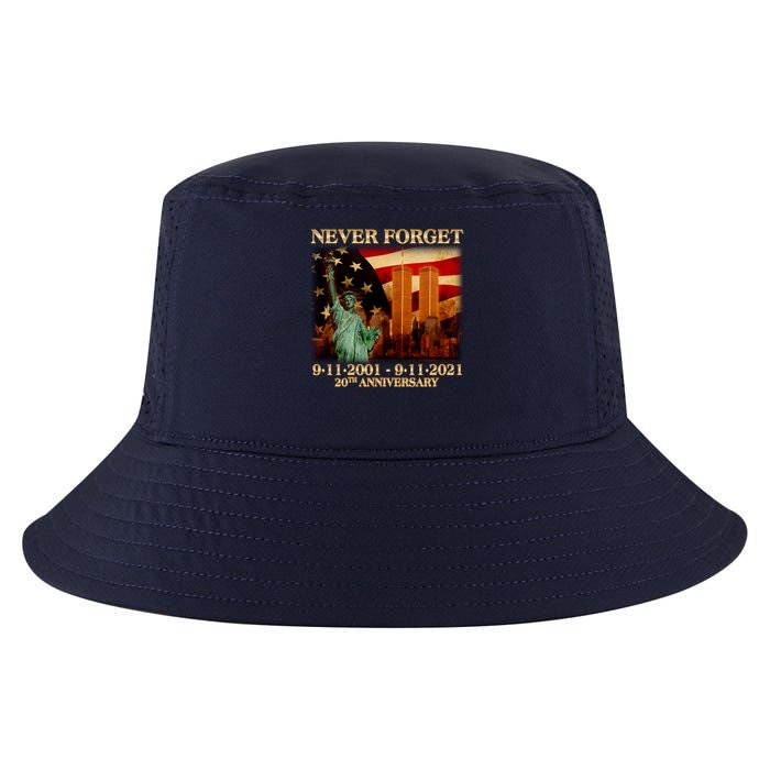 Never Forget September 11 9/11 20th Anniversary Cool Comfort Performance Bucket Hat