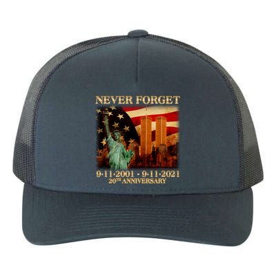 Never Forget September 11 9/11 20th Anniversary Yupoong Adult 5-Panel Trucker Hat