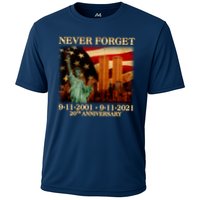 Never Forget September 11 9/11 20th Anniversary Cooling Performance Crew T-Shirt