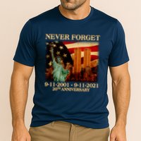 Never Forget September 11 9/11 20th Anniversary Cooling Performance Crew T-Shirt
