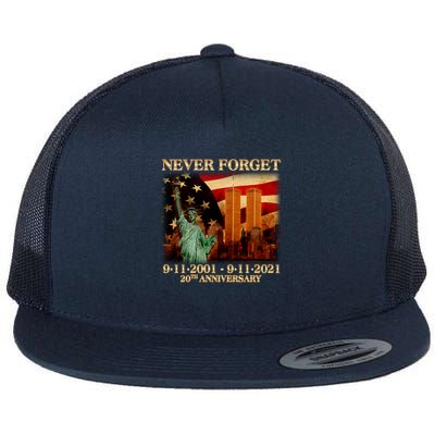 Never Forget September 11 9/11 20th Anniversary Flatbill Hat