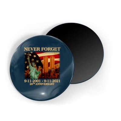 Never Forget September 11 9/11 20th Anniversary Magnet
