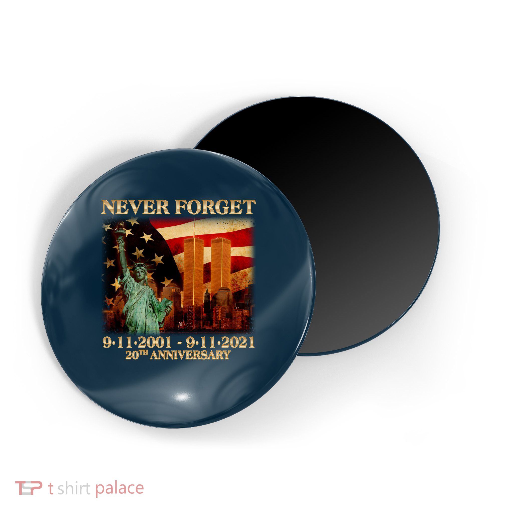 Never Forget September 11 9/11 20th Anniversary Magnet