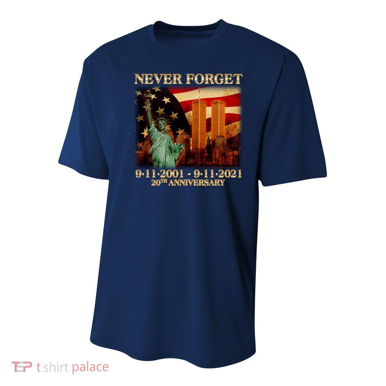 Never Forget September 11 9/11 20th Anniversary Youth Performance Sprint T-Shirt