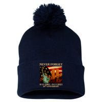 Never Forget September 11 9/11 20th Anniversary Pom Pom 12in Knit Beanie