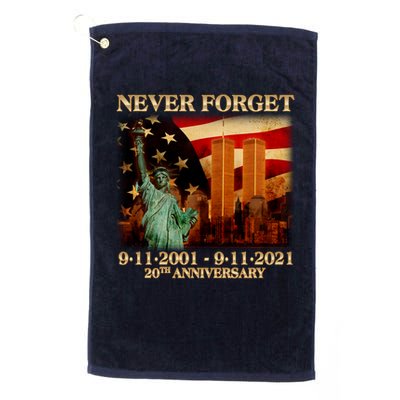 Never Forget September 11 9/11 20th Anniversary Golf Towel