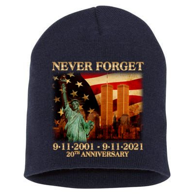 Never Forget September 11 9/11 20th Anniversary Short Acrylic Beanie