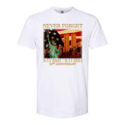 Never Forget September 11 9/11 20th Anniversary Softstyle® CVC T-Shirt