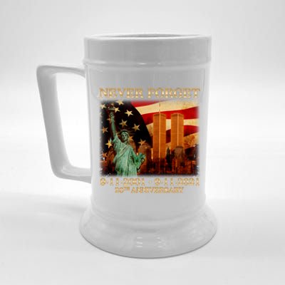 Never Forget September 11 9/11 20th Anniversary Beer Stein