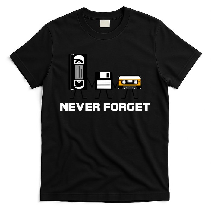 Never Forget Vintage Tapes T-Shirt