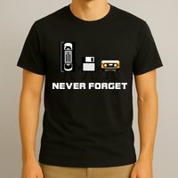 Never Forget Vintage Tapes T-Shirt