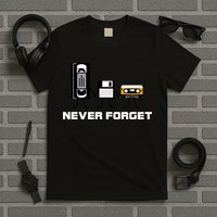 Never Forget Vintage Tapes T-Shirt