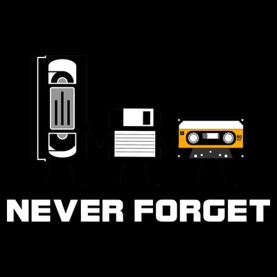Never Forget Vintage Tapes T-Shirt