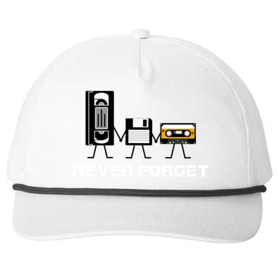 Never Forget Vintage Tapes Snapback Five-Panel Rope Hat