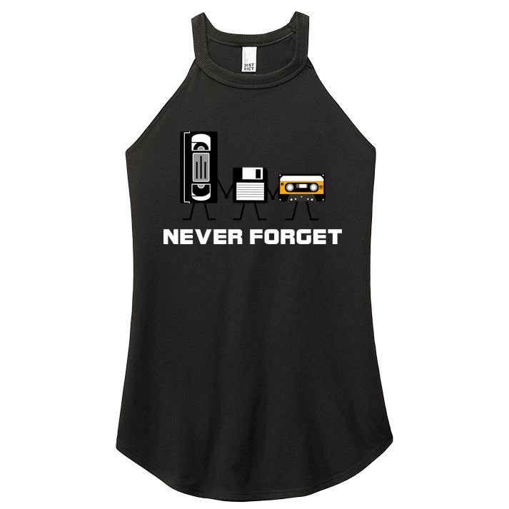 Never Forget Vintage Tapes Women's Perfect Tri Rocker Tank