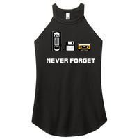 Never Forget Vintage Tapes Women's Perfect Tri Rocker Tank