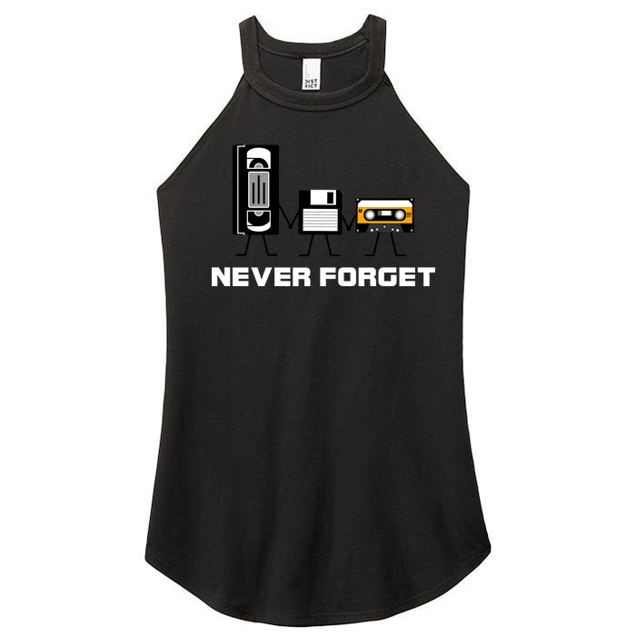 Never Forget Vintage Tapes Women's Perfect Tri Rocker Tank