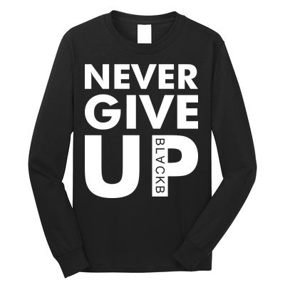 Never Give Up Black Liverpool Long Sleeve Shirt