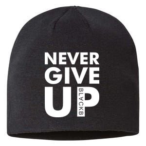 Never Give Up Black Liverpool Sustainable Beanie