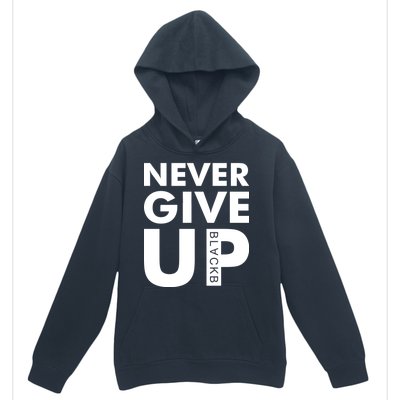 Never Give Up Black Liverpool Urban Pullover Hoodie