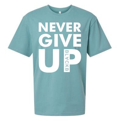 Never Give Up Black Liverpool Sueded Cloud Jersey T-Shirt