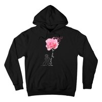 Never Give Up Breast Cancer Rose Hoodie