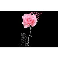 Never Give Up Breast Cancer Rose Bumper Sticker