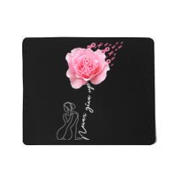 Never Give Up Breast Cancer Rose Mousepad