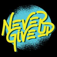 Never Give Up Motivational Sustainable Bucket Hat