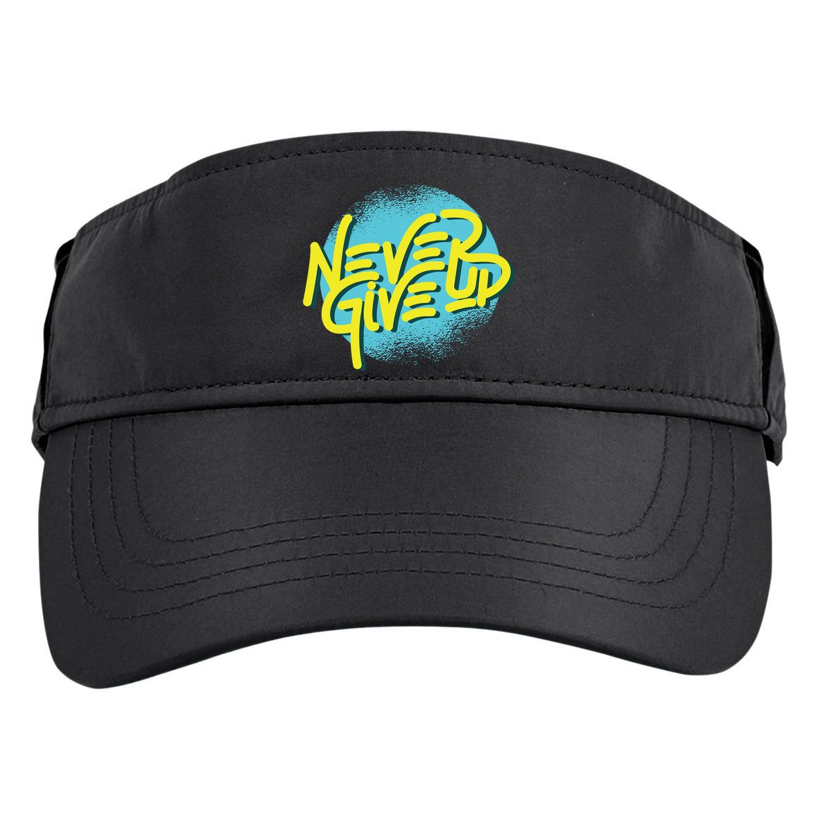Never Give Up Motivational Adult Drive Performance Visor