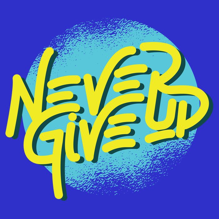 Never Give Up Motivational 16 in Basic Backpack
