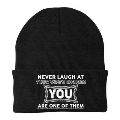 Never Laugh At Your Wife's Choices Knit Cap Winter Beanie