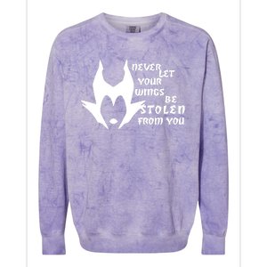 Never Let Your Wings Be Stolen Colorblast Crewneck Sweatshirt